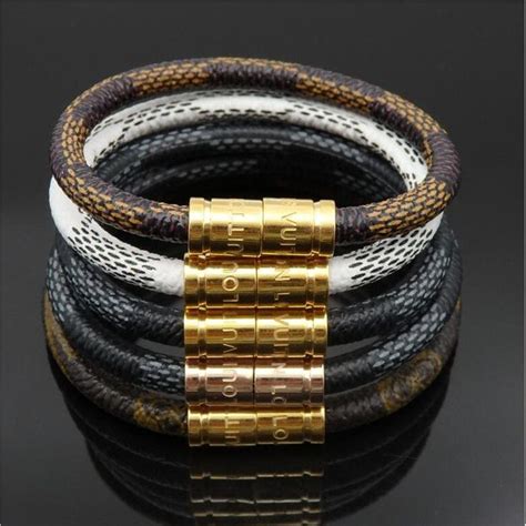 louis vuitton lederarmband herren|louis vuitton bracelets men.